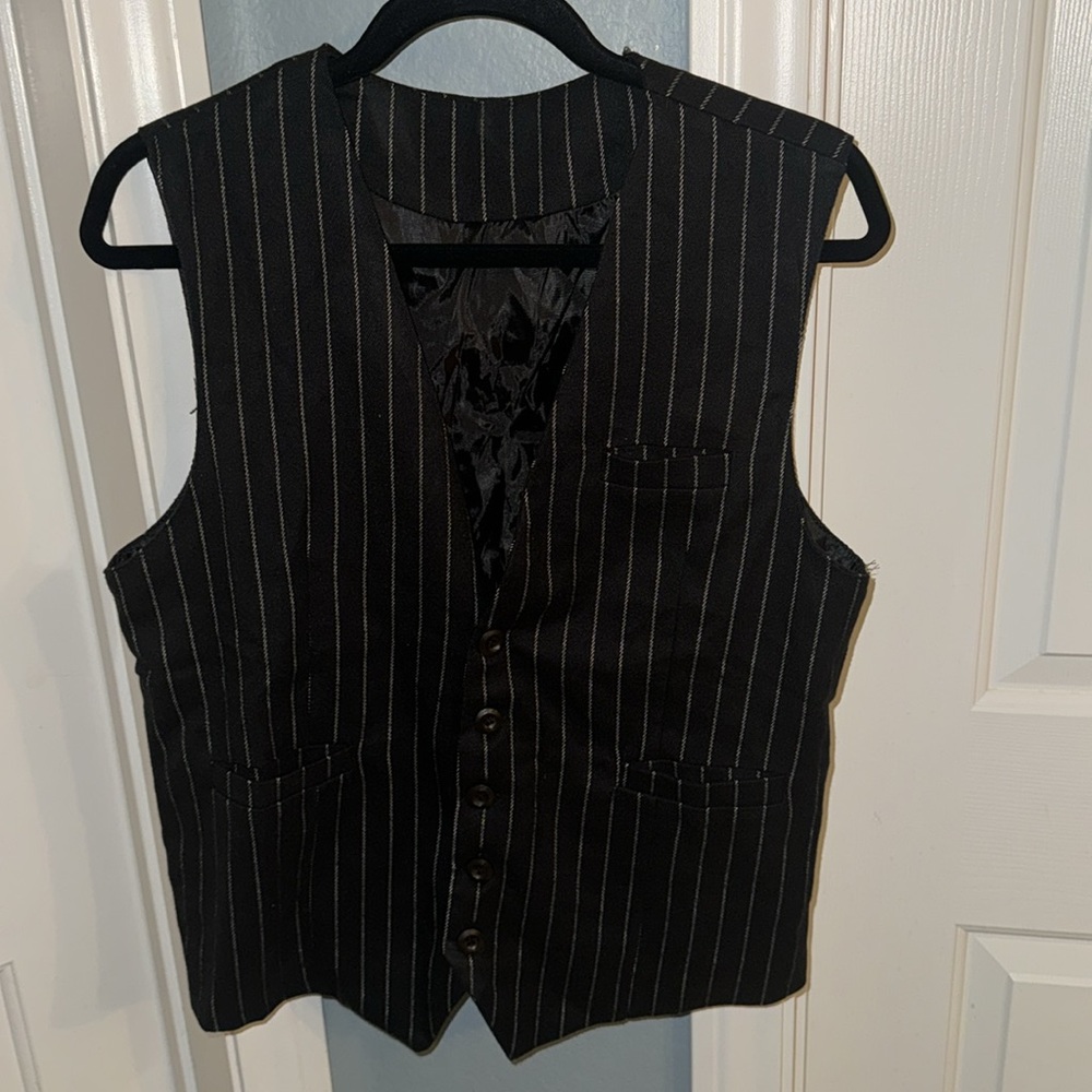 Pin striped vest